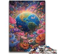Jigsaw Puzzles for Adults 1000 Pieces Flower Earth Puzzles,Challenging Game Gifts for Is Ideal As A Gift for The Whole Family (75x50cm)