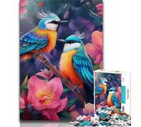 Jigsaw Puzzles for Adults 1000 Pieces Flowers Birds,Educational Games Home Decoration Birthday Present,Gifts,Wall Art (75x50cm)