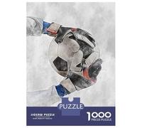 Jigsaw Puzzles for Adults 1000 Pieces Football 7 Goalkeeper Adult Jigsaw Hands-on Game Pattern Assembly Challenging To Complete 52x38cm/1000pcs
