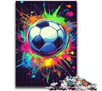 Jigsaw Puzzles for Adults 1000 Pieces Football Teenager Jigsaw,Interesting Stress Reduction Parent-child Interaction (75x50cm)