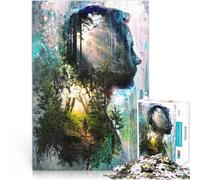 Jigsaw Puzzles for Adults 1000 Pieces Forest Memories Intellektuelles Spiel eignet sich ideal als Geschenk für die ganze Familie38x26cm