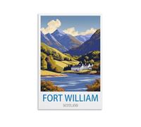 Jigsaw Puzzles for Adults 1000 Pieces，Fort William Scotland Educational Game jigsaw puzzle Suitable for Decompression and Wall Decor 38x26cm