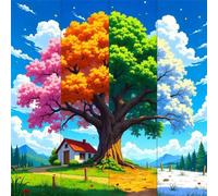 Jigsaw Puzzles for Adults 1000 Pieces Four Seasons Tree, Puzzles for Adults, Challenging Game, Impossible Hard Challenge, Puzzle for Adult 1000 Pieces