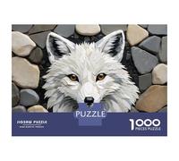 Jigsaw Puzzles for Adults 1000 Pieces Fox Mosaic Art Jigsaw for Adults Relax Games Hand Speed Race Challenging Game Gifts 38x26cm/1000pcs