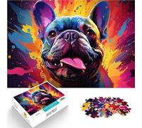 jigsaw puzzles for adults 1000 pieces french bulldog Family Activity Jigsaw with Matching Poster and Trivia Sheet 26x38cm