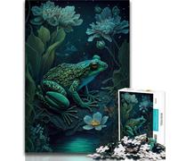 Jigsaw Puzzles for Adults 1000 Pieces Frog Mythical Land Jigsaw,learning Educational for Is Ideal As A Gift for The Whole Family (size 38x26cm)