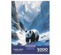 Jigsaw Puzzles for Adults 1000 Pieces Frost Paths of Bamboo Panda Adult Jigsaw Hands-on Game Pattern Assembly Challenging To Complete 38x26cm/1000pcs