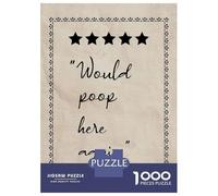 Jigsaw Puzzles for Adults 1000 Pieces Funny Bathroom Sign 6 Jigsaw Puzzle Relaxing Games Precision Cutting Unique Birthday And Xmas Gifts 52x38cm/1000pcs