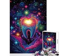 Jigsaw Puzzles for Adults 1000 Pieces Galactic Tooth Nebula Impossible Game Learning Educational Anti-Stress Toys Improving Love between Couples (50x75cm)