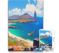 Jigsaw Puzzles for Adults 1000 Pieces Galapagos Islands Natural Brainteaser Family Games Learning Educational Educational Toy Size 38x52cm