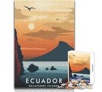Jigsaw Puzzles for Adults 1000 Pieces Galapagos Islands Sunset Brainteaser Family Games Learning Educational Educational Toy Size 38x52cm