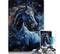 Jigsaw Puzzles for Adults 1000 Pieces Galaxies Horses,Decompressing Intellectual Educational Toy Birthday Present,Gifts (75x50cm)