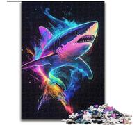 Jigsaw Puzzles for Adults 1000 Pieces Galaxy Shark, for Age 14 Years And over Home Decor As A Gift for The Whole Family And Friends (Size 50x75cm)