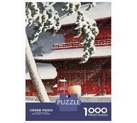 Jigsaw Puzzles for Adults 1000 Pieces Geishain The Snow Storm Puzzle for Adults Brain Teaser Game Birthday Present Educational Challenge 38x26cm/1000pcs