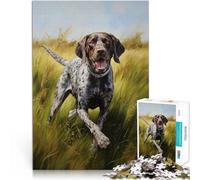 Jigsaw Puzzles for Adults 1000 Pieces German Shorthaired Pointer Hands-on-Spiel Einzigartige Wohndekoration und Geschenke75x50cm