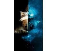 Jigsaw Puzzles For Adults 1000 Pieces Ghost Titanic Under The Night Sky 75 * 50Cm