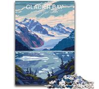 Jigsaw Puzzles for Adults 1000 Pieces Glacier Bay National Park Help The Brain Exercise Addictive Toys to Cultivate Patience A Work of Art (size 38x26cm)