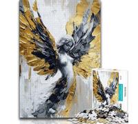 Jigsaw Puzzles for Adults 1000 Pieces Golden Angel,Educational Games Home Decoration Is Ideal As A Gift for The Whole Family (38x26cm)