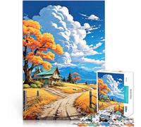 Jigsaw Puzzles for Adults 1000 Pieces Golden country landscape Für Familienspaß Tolles Geschenk für Spiele75x50cm