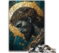 Jigsaw Puzzles for Adults 1000 Pieces Golden Fantasy Jesus Adult Jigsaw,Birthday Present, Gifts, Wall Art for Age 14 Years Up (26x38cm)