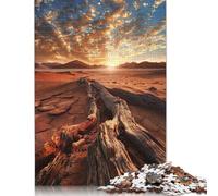 Jigsaw Puzzles for Adults 1000 Pieces Golden Hour at Desert Creative Wooden Jigsaw Puzzles for Adults, Teenagers Puzzles Challenging Game 1000pcs (75x50cm)