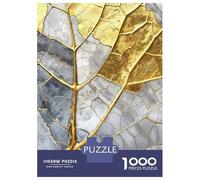Jigsaw Puzzles for Adults 1000 Pieces Golden Leaf Mosaic Adult Jigsaw Hands-on Game Pattern Assembly Challenging To Complete 70x50cm/1000pcs