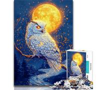 Jigsaw Puzzles for Adults 1000 Pieces Golden Owl, Fun Games,for Is Ideal As A Gift for The Whole Family for And 14 Years Old 38x26cm