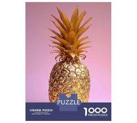 Jigsaw Puzzles for Adults 1000 Pieces Golden Pineapple Decorations for Sale Adult Jigsaw Puzzle Relax Games Difficult Hard Great Gift for Gaming 38x26cm/1000pcs