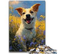 Jigsaw Puzzles for Adults 1000 Pieces Golden Retriever Adult Puzzles,family Fun Games Is Ideal As A Gift for The Whole Family (50x75cm)