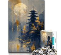 Jigsaw Puzzles for Adults 1000 Pieces Golden Temple Adult Jigsaw,Challenging Difficult Deal As Gifts for The Whole Family (size 38x26cm)