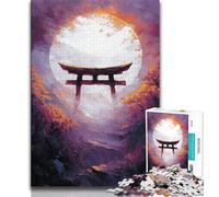Jigsaw Puzzles for Adults 1000 Pieces Golden Torii Gate Puzzles,Challenging Game Toys Wall Decoration Unique Birthday And Xmas Gifts 75x50cm