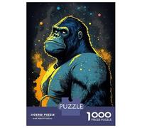 Jigsaw Puzzles for Adults 1000 Pieces Gorilla Visionary Jigsaw Puzzle Relaxing Games Precision Cutting Unique Birthday And Xmas Gifts 38x26cm/1000pcs
