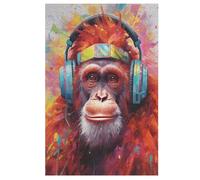 Jigsaw Puzzles for Adults 1000 Pieces Gorilla Wooden Puzzle Relaxing Game Brain Teasers （78×53cm）