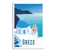 Jigsaw Puzzles for Adults 1000 Pieces，Greece Santorini Educational Game jigsaw puzzle Suitable for Decompression and Wall Decor 70x50cm
