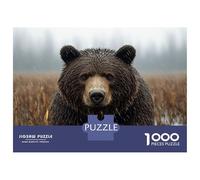 Jigsaw Puzzles for Adults 1000 Pieces Grizzly Bear in The Rain Jigsaw for Adults Relax Games Hand Speed Race Challenging Game Gifts 70x50cm/1000pcs