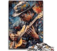 Jigsaw Puzzles for Adults 1000 Pieces Guitarist 1000 Piece Puzzle,Vibrant And Unique Design Relaxing & Challenging Puzzle Experience (75x50cm)