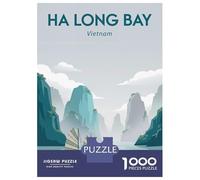 Jigsaw Puzzles for Adults 1000 Pieces Ha Long Bay Vietnam Puzzle for Adults Brain Teaser Game Birthday Present Educational Challenge 52x38cm/1000pcs