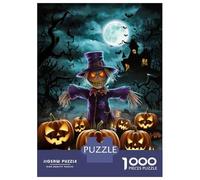 Jigsaw Puzzles for Adults 1000 Pieces Halloween Scarecrow Adult Jigsaw Hands-on Game Pattern Assembly Challenging To Complete 52x38cm/1000pcs