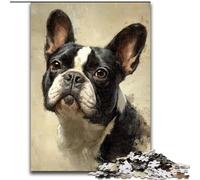 Jigsaw Puzzles for Adults 1000 Pieces Happy Bulldog, for 14+ For Family Fun & Game Night Artists' Collection, Fine Arts (Size 50x75cm)