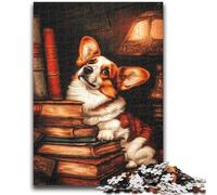 Jigsaw Puzzles for Adults 1000 Pieces Happy Corgi Educational Games DIY Toys for Is Ideal As A Gift for The Whole Family 38x26cm