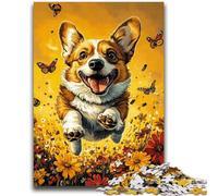 Jigsaw Puzzles for Adults 1000 Pieces Happy Corgi Educational Stress Relief Toy Gifts for Friends And Family 50x75cm
