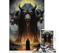 Jigsaw Puzzles for Adults 1000 Pieces Hell Gate Keeper Educational Toy Birthday Gift Practical Game Challenging To Complete Size 38x26cm
