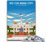 Jigsaw Puzzles for Adults 1000 Pieces Ho Chi Minh City Vietnam Help The Brain Exercise Addictive Toys to Cultivate Patience A Work of Art (size 50x70cm)
