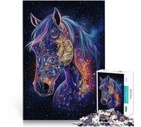 Jigsaw Puzzles for Adults 1000 Pieces Horse in colorful art Hands-on-Spiel eignet sich ideal als Geschenk für die ganze Familie52x38cm