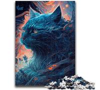 Jigsaw Puzzles for Adults 1000 Pieces Imaginative Maine Coon Cat Educational Games DIY Toys for Is Ideal As A Gift for The Whole Family 38x26cm