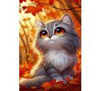 Jigsaw Puzzles for Adults 1000 Pieces Impossible Hard Difficult Challenging Puzzles for Adults 1000 Pieces Puzzle Autumn Animals Cats