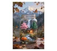 Jigsaw Puzzles for Adults 1000 Pieces Impossible Hard Difficult Challenging Puzzles for Adults 1000pc Puzzles World in Bottle Nature's Dream Art 30x20 Inch