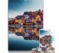 Jigsaw Puzzles for Adults 1000 Pieces Italian Seaside Scenery Puzzles for Teenagers,deal As Gifts for The Whole Family for Ages 14+ 38x26cm