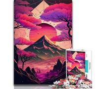 Jigsaw Puzzles for Adults 1000 Pieces Japan Geometric Neon Art Jigsaw,learning Educational for Is Ideal As A Gift for The Whole Family (size 38x26cm)