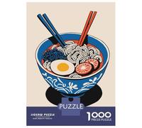 Jigsaw Puzzles for Adults 1000 Pieces Japan Ramen Soup Jigsaw for Adults Family Game Staycation Kill Time Great Gift for Gaming 52x38cm/1000pcs